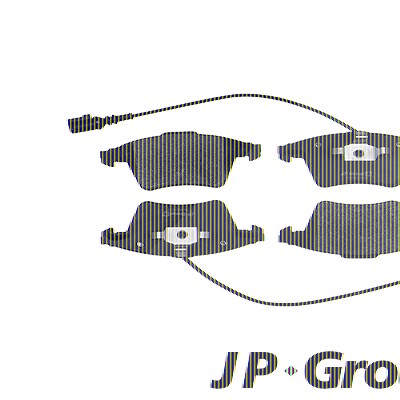 Jp Group Bremsbelagsatz, Scheibenbremse [Hersteller-Nr. 1163607910] für VW von JP GROUP