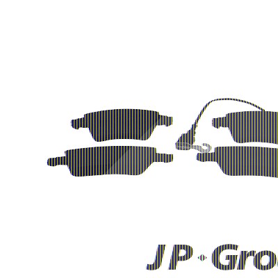 Jp Group Bremsbelagsatz, Scheibenbremse [Hersteller-Nr. 1163609010] für VW von JP GROUP