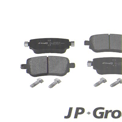 Jp Group Bremsbelagsatz, Scheibenbremse [Hersteller-Nr. 1163708710] für Audi, Seat, Skoda, VW von JP GROUP