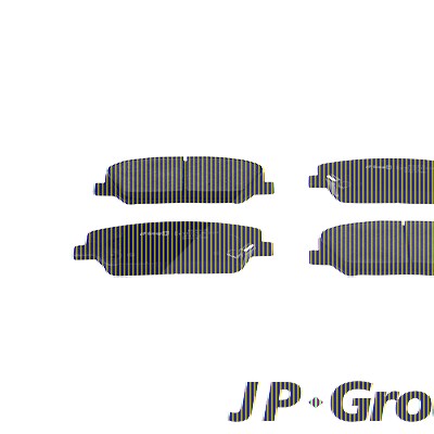 Jp Group Bremsbelagsatz, Scheibenbremse [Hersteller-Nr. 3663604110] für Hyundai, Kia von JP GROUP