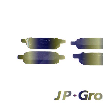 Jp Group Bremsbelagsatz, Scheibenbremse [Hersteller-Nr. 4763700210] für Suzuki von JP GROUP