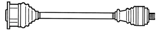 JP GROUP Antriebswelle AUDI 1143108070 4B0407271F,4B0407451GX Gelenkwelle,Halbachse,Seitenwelle,Achswelle von JP GROUP