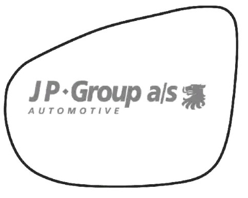 JP GROUP Außenspiegelglas VW 1189304770 5K0857521 Spiegelglas,Spiegelglas, Außenspiegel von JP GROUP