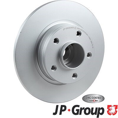 Jp Group 1x Bremsscheibe Hinterachse Voll + Radlager [Hersteller-Nr. 1263203600] für Nissan, Opel, Renault von JP GROUP