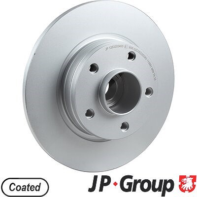 Jp Group 2x Bremsscheibe Hinterachse Voll + Radlager für Nissan, Opel, Renault von JP GROUP