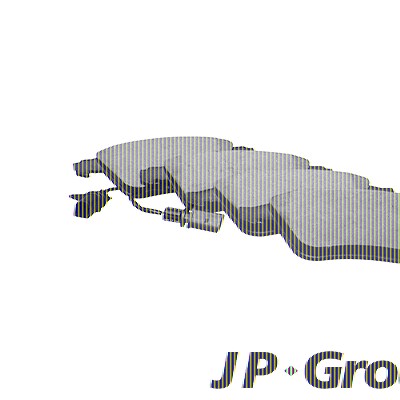 Jp Group Bremsbeläge Vorderachse inkl. Warnkontakt [Hersteller-Nr. 1163602610] für Audi von JP GROUP