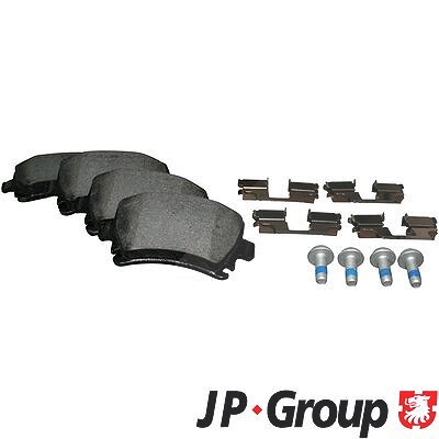 Jp Group Bremsbeläge hinten (Satz) [Hersteller-Nr. 1163705410] für Audi, Seat, Skoda, VW von JP GROUP