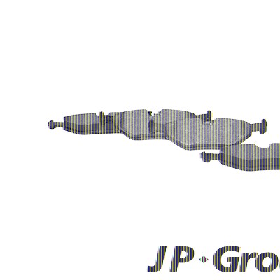Jp Group Bremsbeläge hinten (Satz) [Hersteller-Nr. 1463700210] für BMW, Mg, Rover, Saab von JP GROUP