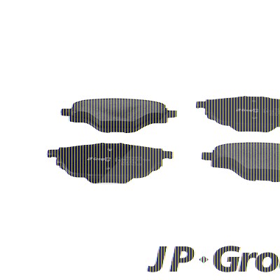 Jp Group Bremsbeläge hinten (Satz) [Hersteller-Nr. 3163700610] für Citroën, Peugeot von JP GROUP