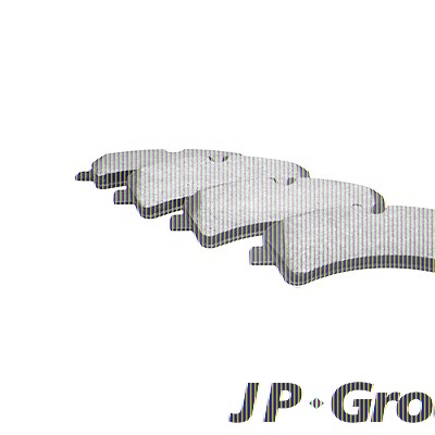 Jp Group Bremsbeläge hinten (Satz) [Hersteller-Nr. 1163705710] für Mercedes-Benz, VW von JP GROUP