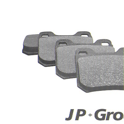 Jp Group Bremsbeläge hinten (Satz) [Hersteller-Nr. 1263700410] für Opel, Saab von JP GROUP