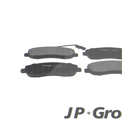 Jp Group Bremsbeläge inkl. VWK Vorne (Satz) [Hersteller-Nr. 1263607510] für Nissan, Opel, Renault von JP GROUP