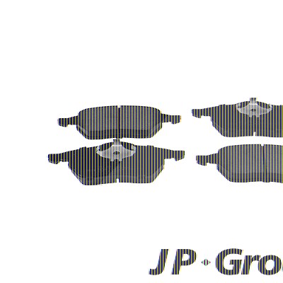 Jp Group Bremsbeläge vorne (Satz) [Hersteller-Nr. 1163605110] für Audi, Seat, Skoda, VW von JP GROUP