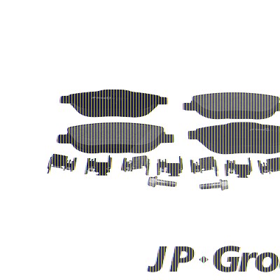 Jp Group Bremsbeläge vorne (Satz) [Hersteller-Nr. 3163604210] für Citroën, Peugeot von JP GROUP
