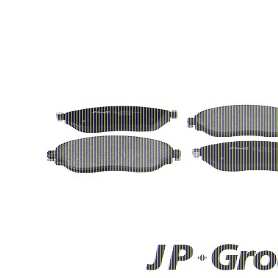 Jp Group Bremsbeläge vorne (Satz) [Hersteller-Nr. 4363606110] für Fiat, Nissan, Opel, Renault von JP GROUP