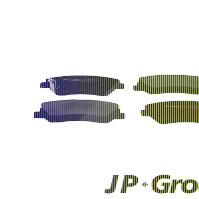 Jp Group Bremsbelagsatz, Scheibenbremse [Hersteller-Nr. 3663604210] für Hyundai, Kia von JP GROUP