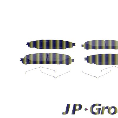 Jp Group Bremsbelagsatz, Scheibenbremse [Hersteller-Nr. 4863607510] für Lexus, Toyota von JP GROUP