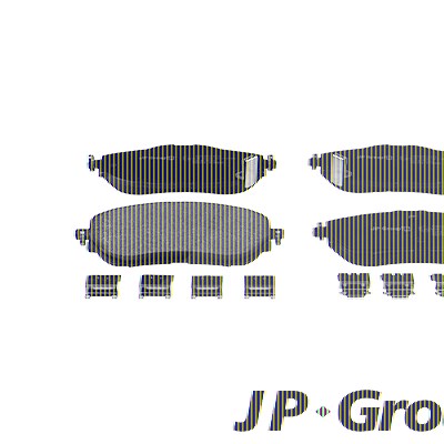 Jp Group Bremsbelagsatz, Scheibenbremse [Hersteller-Nr. 4863607810] für Toyota von JP GROUP