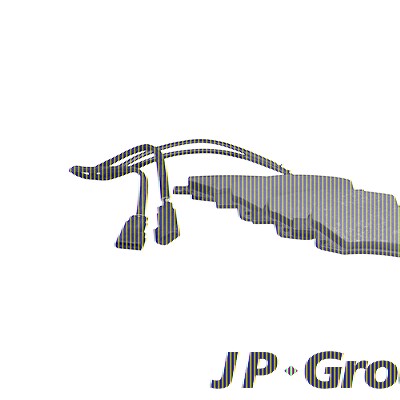 Jp Group Bremsbelagsatz Hinterachse [Hersteller-Nr. 1563700110] für Ford von JP GROUP