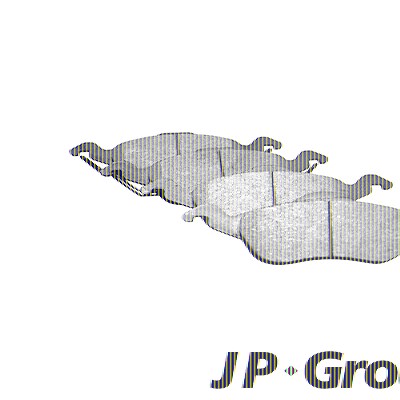 Jp Group Bremsbelagsatz Vorderachse [Hersteller-Nr. 1563600910] für Ford von JP GROUP