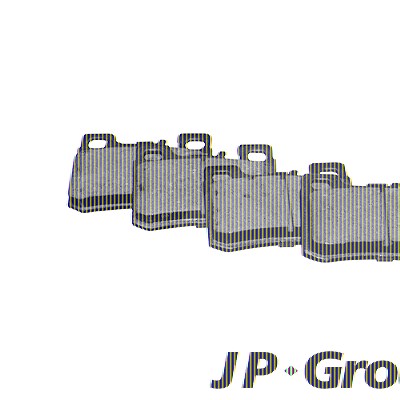 Jp Group Bremsbeläge hinten (Satz) [Hersteller-Nr. 1363702110] für Mercedes-Benz von JP GROUP