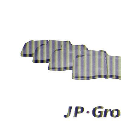 Jp Group Bremsbelagsatz, Scheibenbremse [Hersteller-Nr. 3963601210] für Honda, Mitsubishi, Subaru von JP GROUP