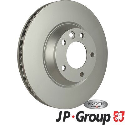 Jp Group 1x Bremsscheibe belüftet vorne rechts [Hersteller-Nr. 1163105180] für Audi, Porsche, VW von JP GROUP