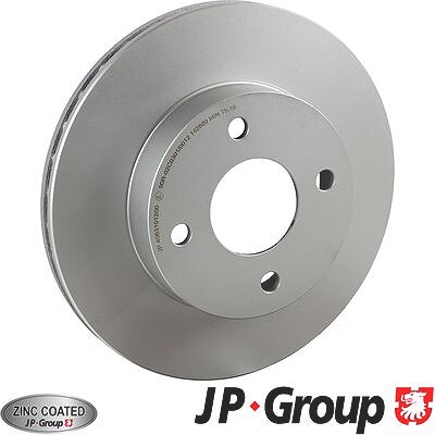 Jp Group 1x Bremsscheibe [Hersteller-Nr. 4063101200] für Nissan von JP GROUP