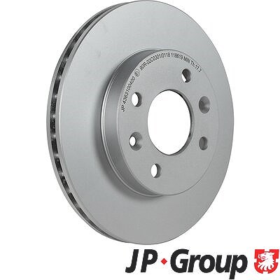 Jp Group 1x Bremsscheibe Vorderachse Belüftet [Hersteller-Nr. 4363100400] für Nissan, Renault von JP GROUP