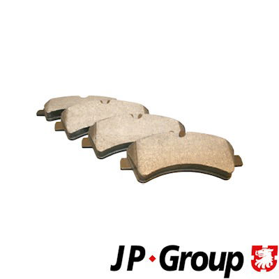 Bremsbelagsatz, Scheibenbremse Hinterachse JP group 1163705710 von JP group