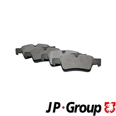 Bremsbelagsatz, Scheibenbremse Hinterachse JP group 1363701210 von JP group