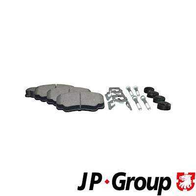 Bremsbelagsatz, Scheibenbremse Hinterachse JP group 4163700610 von JP group