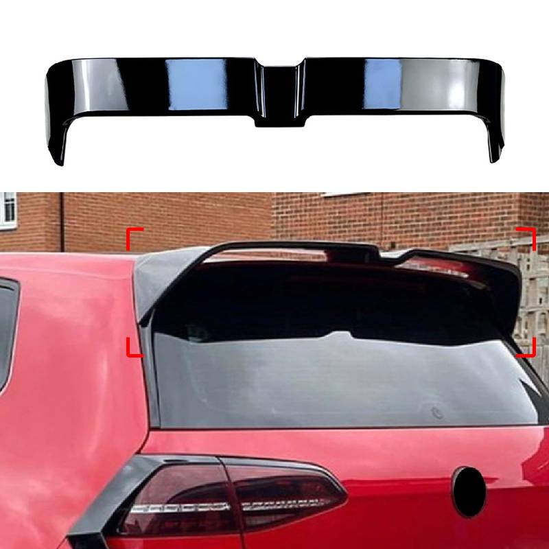 JPDEDIAN Heckspoiler Auto für Golf 7/7,5 GTI/R (2013–2019), Abs-Material Spoiler Auto Universeller Auto-Tuning-Zubehör(Color:A) von JPDEDIAN