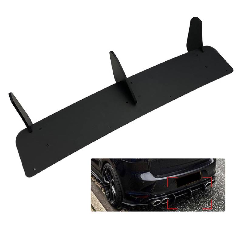 JPDEDIAN Heckstoßstange Diffusor für 𝖵𝖶 Golf Mk 7 R (2013-2016) Heckspoiler Schwarz ABS-Material Hecklippendiffusor Schutz Spoiler Auto(Color:A) von JPDEDIAN