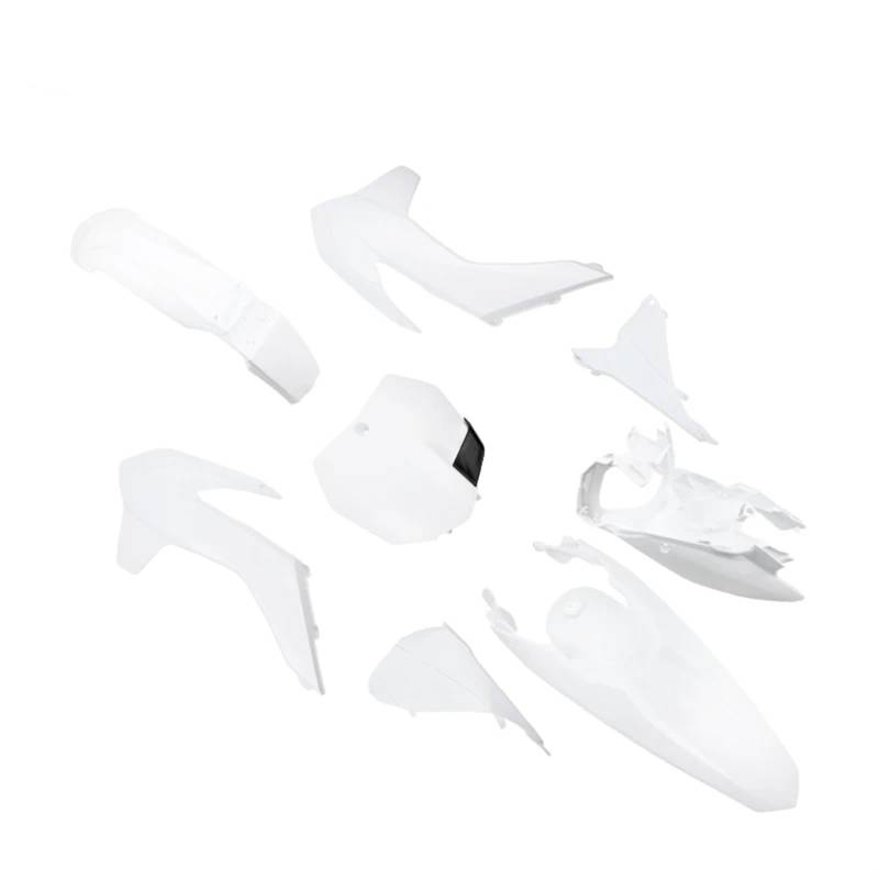 JPLZOM Motorrad Pit Dirt Bike Motorrad KT 250 2013-2015 Verkleidung Körper Abdeckung Kits Vorne Hinten Kotflügel Kraftstoff Tank Schutz Platte Teile Motorradverkleidungs-Kits(White) von JPLZOM