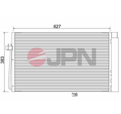 Kondensator, Klimaanlage JPN 60C9086-JPN von JPN