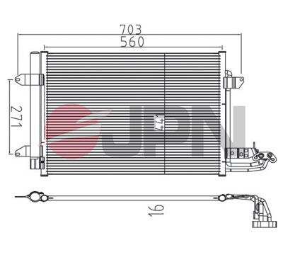 Kondensator, Klimaanlage JPN 60C9139-JPN von JPN