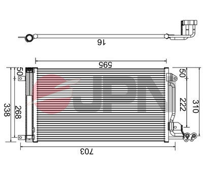 Kondensator, Klimaanlage JPN 60C9144-JPN von JPN