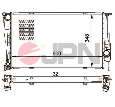 Kühler, Motorkühlung JPN 60C9008-JPN von JPN