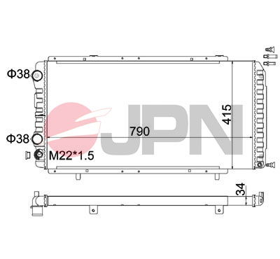 Kühler, Motorkühlung JPN 60C9012-JPN von JPN