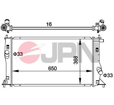 Kühler, Motorkühlung JPN 60C9027-JPN von JPN