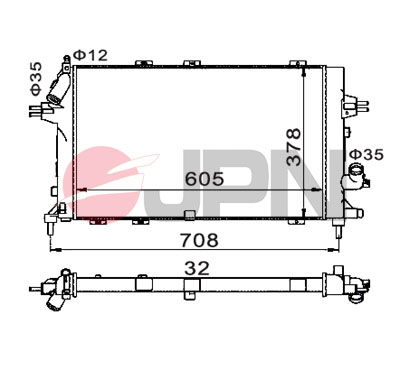 Kühler, Motorkühlung JPN 60C9036-JPN von JPN