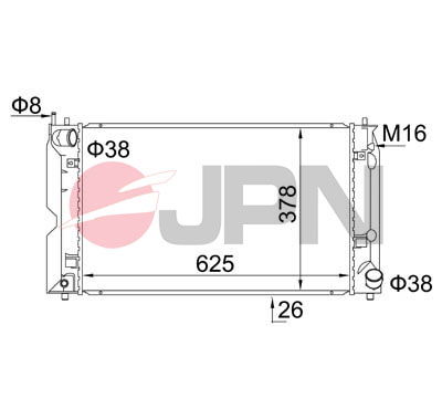 Kühler, Motorkühlung JPN 60C9051-JPN von JPN