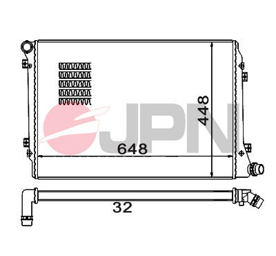 Kühler, Motorkühlung JPN 60C9062-JPN von JPN