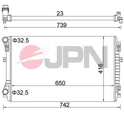 Kühler, Motorkühlung JPN 60C9069-JPN von JPN