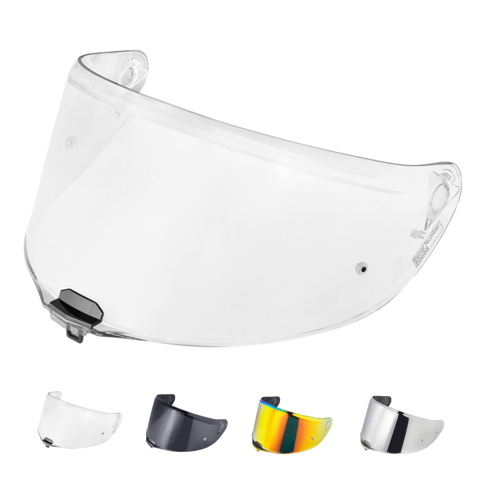 Helmvisier für FF811/VECTOR II/Citation II,Motorradhelm Visier,Motorrad Vollgesichtshelm Windschutzscheibe Schutzhülle Ersatz (Transparent) von JQF Gear