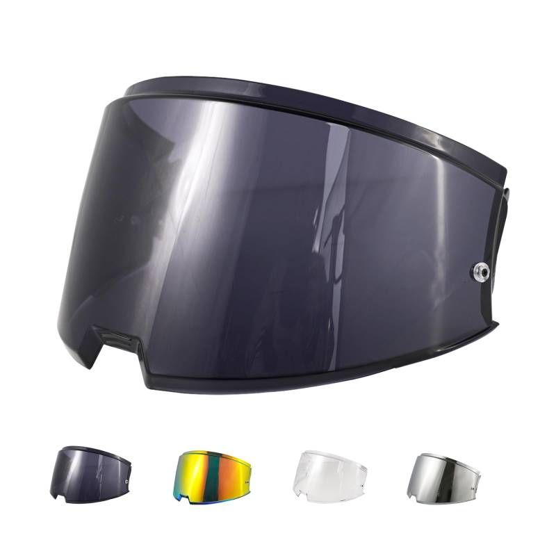 Helmvisier für FF906 Advant Flip Up Helmet,Motorradhelm Visier,Motorrad Windschutz Helm Objektiv Visier,Ersatz Helmvisier Helm Zubehör (Schwarz) von JQF Gear