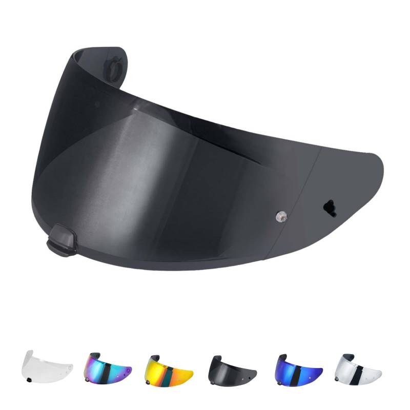 Motorradhelm Visier für Hjc i70 i10 HJ-31,Helmvisier Motorrad Windschutz Helm Objektiv Visier Vollgesichts,Helmvisiere Zubehör Ersatz(Schwarz) von JQF Gear