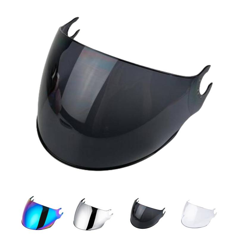 Motorradhelm Visier für LS2 OF562,Motorrad Windschutz Helm Objektiv Visier Vollgesichts,Helmvisier für Airflow,Helmvisiere Zubehör Ersatz (Schwarz) von JQF Gear