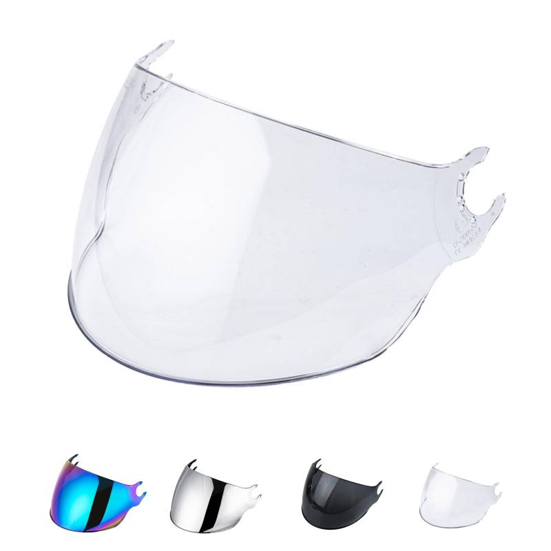 Motorradhelm Visier für LS2 OF562,Motorrad Windschutz Helm Objektiv Visier Vollgesichts,Helmvisier für Airflow,Helmvisiere Zubehör Ersatz (Transparent) von JQF Gear